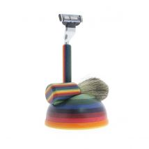 Set de rasage a rayures fantaisie