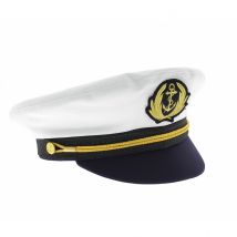 Casquette Marin Commodore Coton Blanc - Traclet - 60 cm - Polyester Coton - Europe