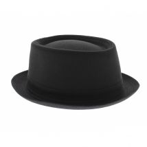 Chapeau Pork Pie Athens Noir - Stetson - 57 cm - Coton - Italie
