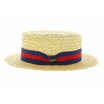 Chapeau Canotier Bruges Fléchet - 57 cm - Paille - Italie