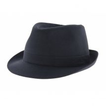 Chapeau trilby Coton Bleu Marine - 53 cm - Coton - Italie