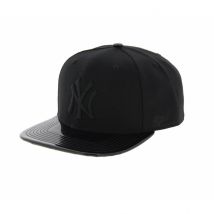 Casquette NY noire simili cuir - 47 Brand - Taille unique - 8acrylique/laine - Chine