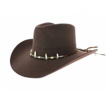 Chapeau Face Off - Bullhide - Montecarlo Hat Co - Marron - S - 54/55 cm - Feutre laine - Colombie