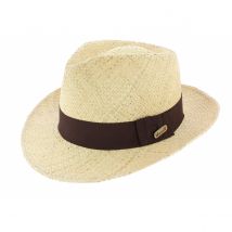 Chapeau Fédora Panama - Montecarlo - Montecarlo Hat Co - Beige - S - 54/55 cm - Panama - Equateur