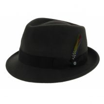 Chapeau Trilby richmond olive - Stetson - XXL - 62/63 cm - Feutre laine - Chine