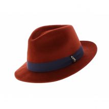 Chapeau Trilby Doria rouille - 59 cm - Feutre poil - Italie