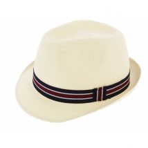 Chapeau Enfant Carpinetto Paille Papier Blanc Cassé - Crambes