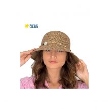 Chapeau Cloche Bohemian Chocolat - House Of Ord - 57-59 cm - Fibres naturelles/Polyster - Chine