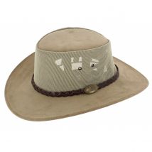 Chapeau Traveller Suede Breezer Explorer Beige - Jacaru