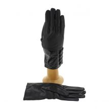 Gants femme Cuir d'Agneau Noir - Traclet