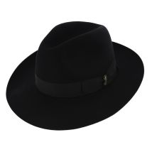Chapeau Umberto Feutre Poil Noir - Borsalino - 58 cm - Feutre poil - Italie
