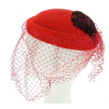 Chapeau Elégance Rouge - Fabrication Française