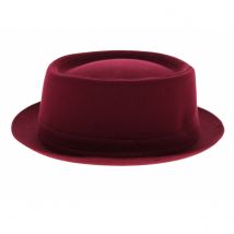Chapeau Pork Pie Athens Rouge - Stetson - 62 cm - Coton - Italie