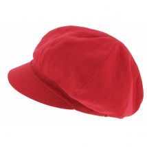 Casquette Gavroche Nelya Lin Rouge - Mtm - 57 cm - lin - Europe