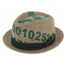Chapeau Player Las Perlas Toile de Jute Beige - Fléchet - M - 56/57 cm - toile de jute/doublure en coton - Italie