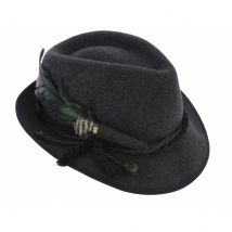 Chapeau Trilby Hidda Laine Gris - Mayser - S - 54/55 cm - Feutre laine - Slovaquie