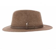 Chapeau traveller ChazellessurLyon marron - Flechet - M - 56/57 cm - Feutre laine - Europe