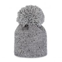 Bonnet à Pompon Ortona Gris - Pipolaki - Taille unique - Acrylique/laine vierge ,alpaga /viscose/Nylon - Italie