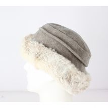 Toque Akilina Fausse Fourrure/Doublure Polaire Taupe Traclet - Taille unique - polyester - Europe