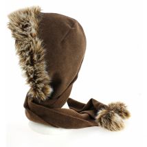 Capuche Polaire Marron Traclet
