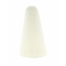 Chapeau cone clown blanc - Traclet - Blanc - Taille unique - Feutre laine - France