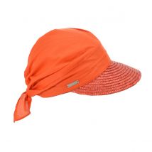 Casquette Alliance en paille Orange - Seeberger - Taille unique - Paille - Chine