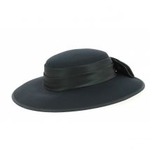 Chapeau de Cérémonie Sylvia Noir - Traclet