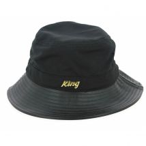 Chapeau Bob Noir King Apparel - Taille unique - Polyester/PU - Chine