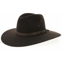 Chapeau riverina Akubra loden - Akubra - Marron - 56 cm - Feutre poil - Australie
