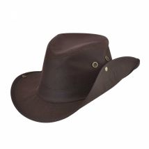 Chapeau Traveller Medora Coton Huilé Chocolat Bullhide