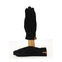 Gants Homme Cuir Velours/Laine Noir Traclet - Taille 9 - Cuir - Espagne