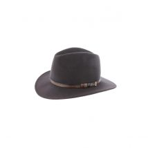 Chapeau Traveller Mac Carthy Feutre Laine Anthracite Herman - S - 54/55 cm - Laine - Chine