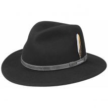 Chapeau Traveller Hammond Noir - Stetson - S - 54/55 cm - Vitafelt - Etats Unis d'Amérique