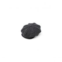 Casquette Irlandaise Herringbone Gris Chiné - Hanna Hats - XL - 60/61 cm - Laine - Irlande