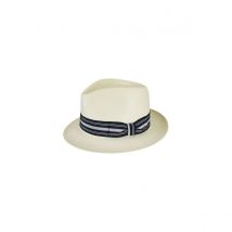 Chapeau Fedora Tharp Paille Naturelle Bailey - M - 56/57 cm - Paille - Etats Unis d'Amérique