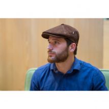Casquette Cuir Homme Basile Marron - Traclet - 61 cm - Cuir - Italie