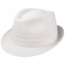 Chapeau Tissu Teton Blanc Coton Stetson - 54 cm - Coton - Italie