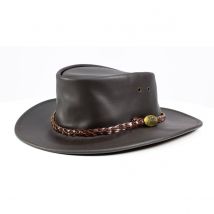Chapeau australien Oil Marron - Jacaru - M/L - Cuir - Australie