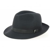 Chapeau Fédora Le Chazelles Feutre Poil Anthracite - Fléchet - 60 cm - feutre poil de lapin - République Tchèque