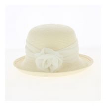 Chapeau cloche panama - Traclet - Blanc - Taille unique - Panama - Equateur