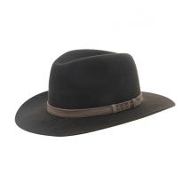 Chapeau feutre poil brisbane - Pacific marron - Crambes - Marron - L - 58/59 cm - Feutre poil - France