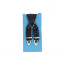 bretelle fantaisie bleu marine - gris