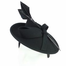 Chapeau Bibi Serretête Zita Feutre Noir - Traclet