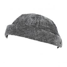 Bonnet Docker Cooper Lin Noir Nuit - MTM - 55 cm - Lin - Europe