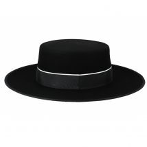 Chapeau Cordobes Andalou Feutre Noir - 61 cm - Feutre laine - Espagne