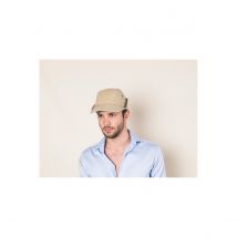 Casquette cache nuque Karakoum Anti UV - Crambes - Beige - 57 cm - Coton - France