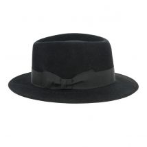 Chapeau Fedora Seberger Feutre Poil Noir - Traclet
