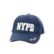 Casquette Baseball NYPD Marine/Blanc - Traclet - Taille unique - Coton - Etats Unis d'Amérique