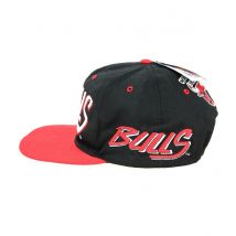 Casquette Visière Plate Bulls League NBA Noir/Rouge - New Era - Taille unique - polyester - Bengladesh