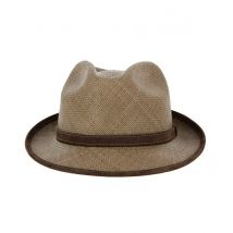 Chapeau Trilby Panama Marron - Stetson - M - 56/57 cm - Panama - Equateur